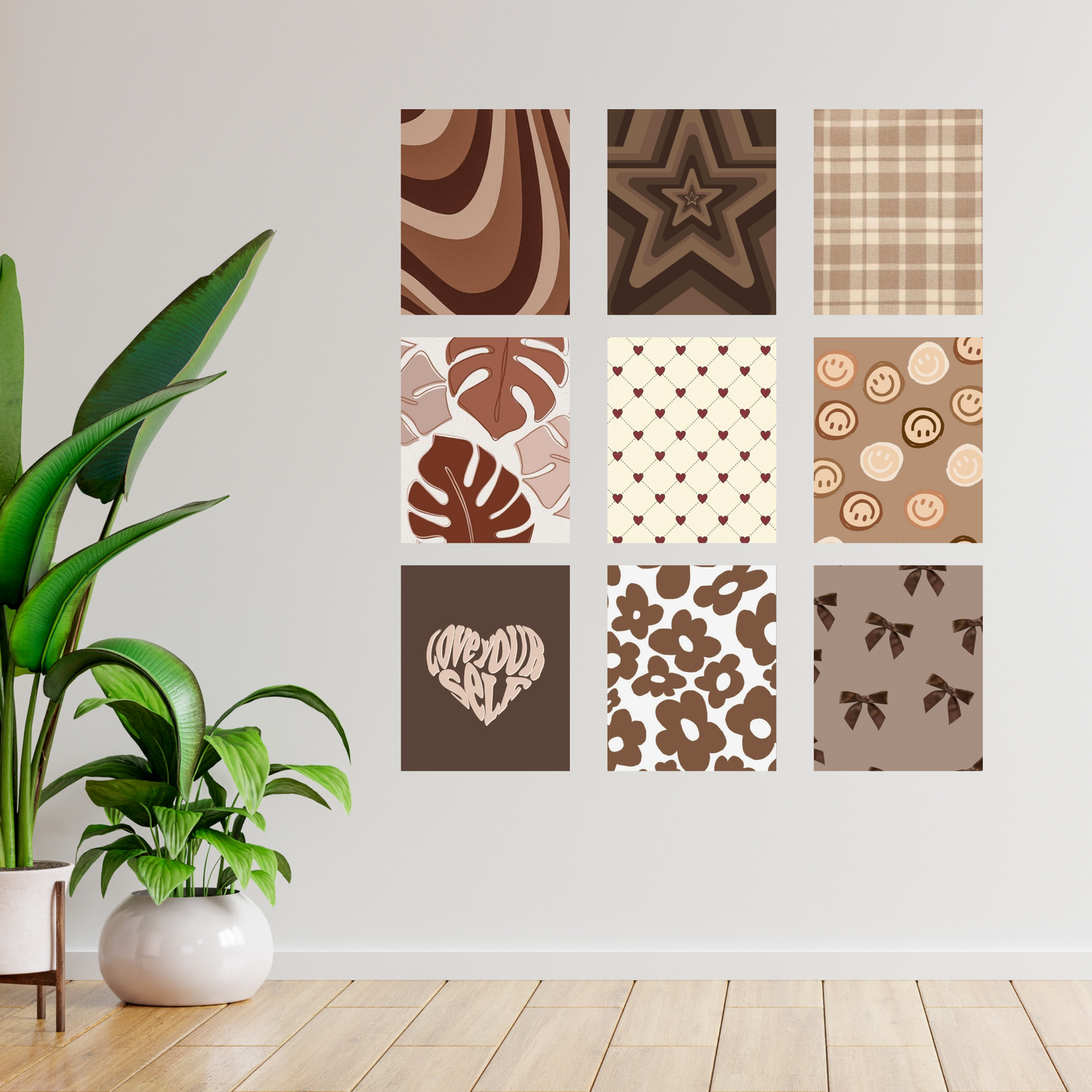 Mocha Mood- Wall Collage