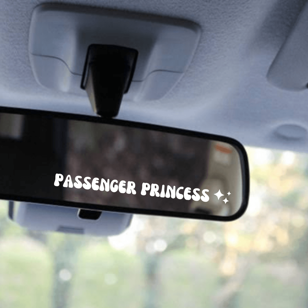 Passenger Princess Mirror Decal Sticker - Ingrained Prints