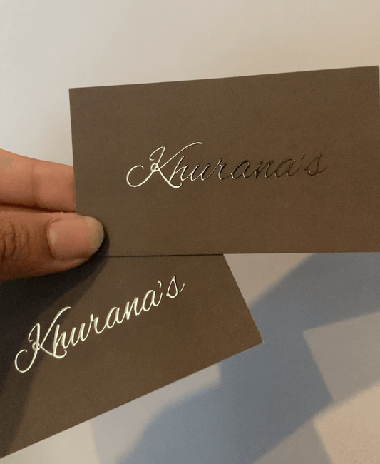Personalised Foiled Cards (Gifting) - Ingrained Prints