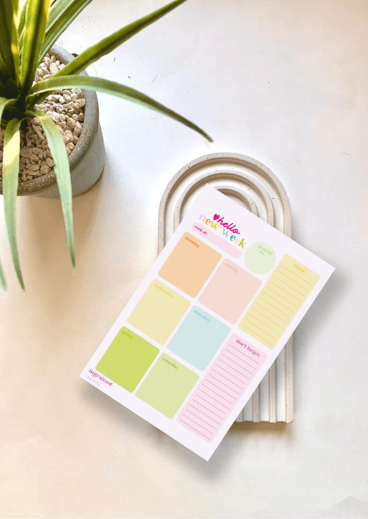 Bright Days Weekly Planner - Ingrained Prints