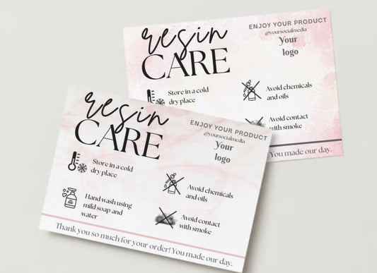 Resin Care Card Design #1