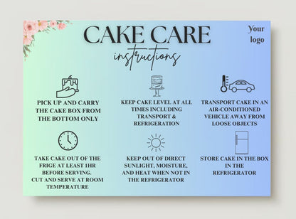 Cake Care Card Design #1