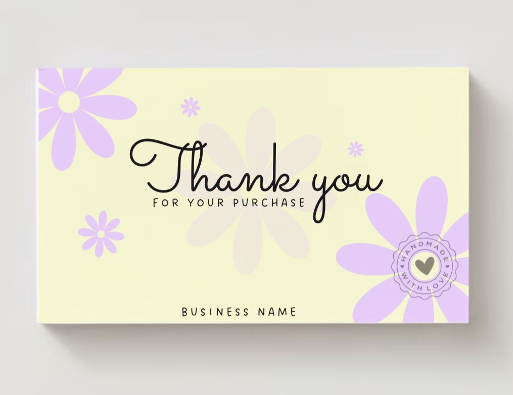 Thankyou Card Design #25