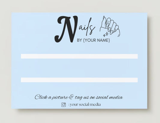 Press on Nail Cards/ Display Cards (With Design) #3