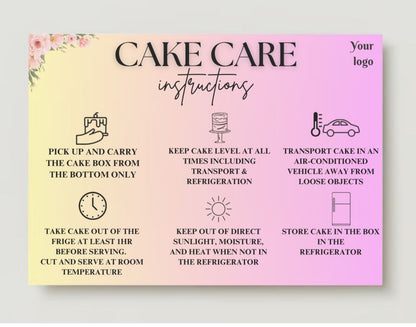 Cake Care Card Design #1