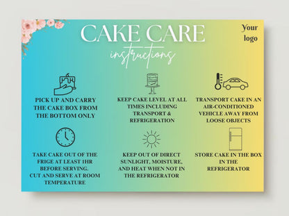 Cake Care Card Design #1