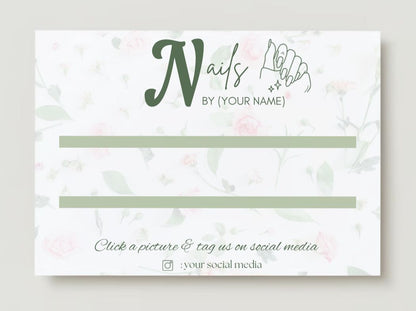 Press on Nail Cards/ Display Cards (With Design) #3