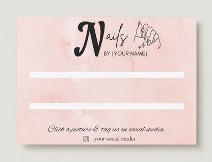 Press on Nail Cards/ Display Cards (With Design) #3