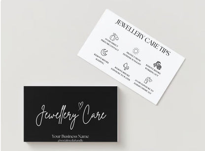 Jewelry Care Card Design #4