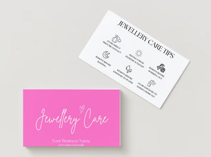 Jewelry Care Card Design #4