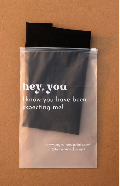 Printed Frosted Zip Lock Pouches - Ingrained Prints