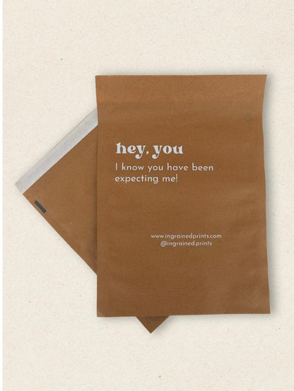 Plain Paper Mailer Bags - Ingrained Prints