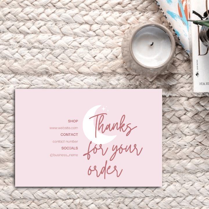 Thankyou Card Design #13 - Ingrained Prints